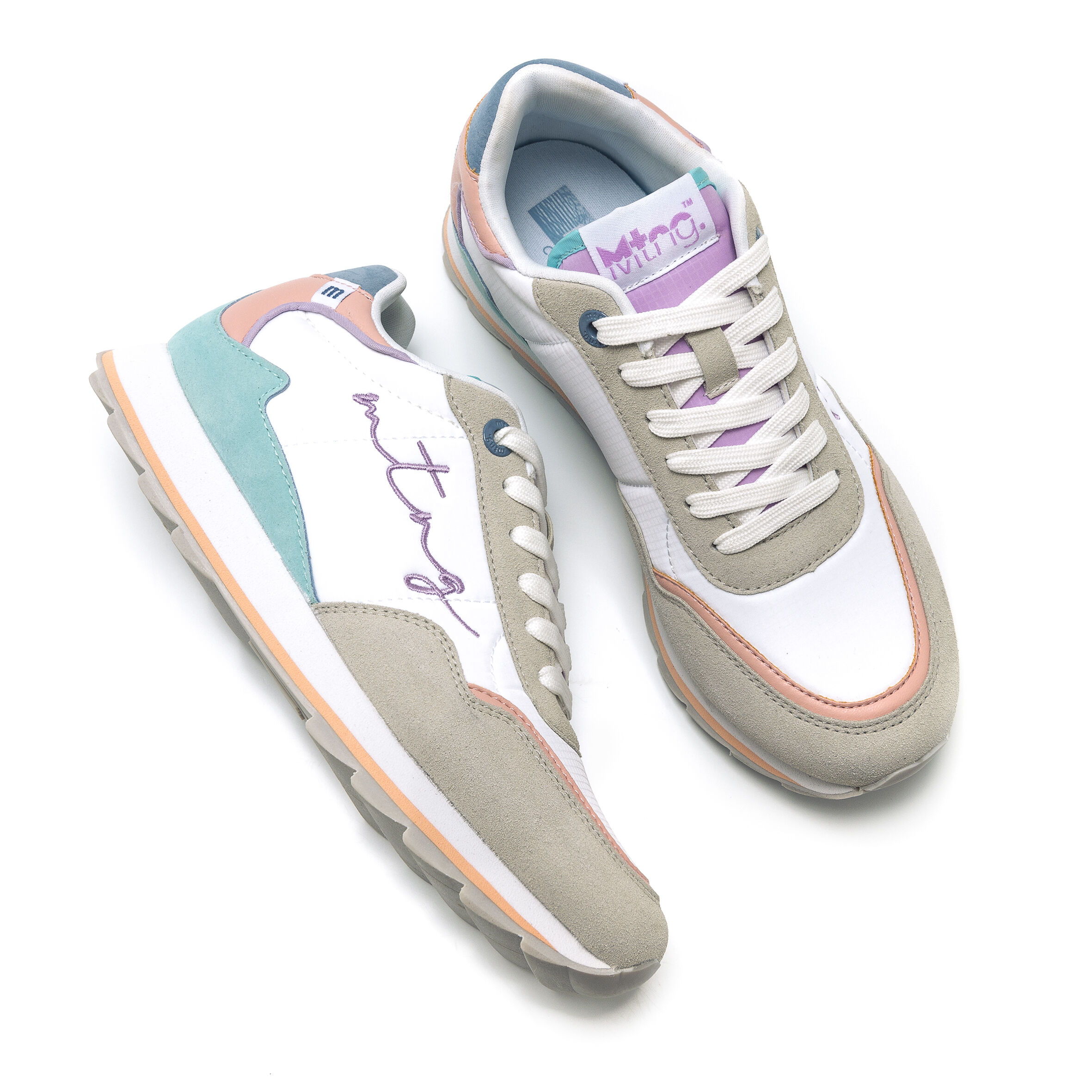 Zapatillas color best sale pastel mujer